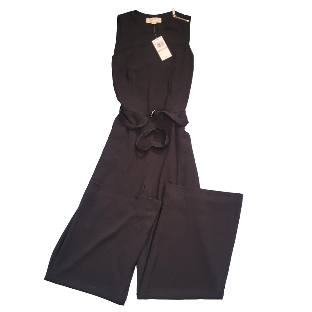 Michael Kors Black Jumpsuit With Zipper Detail Never Worn With Tags Size 2